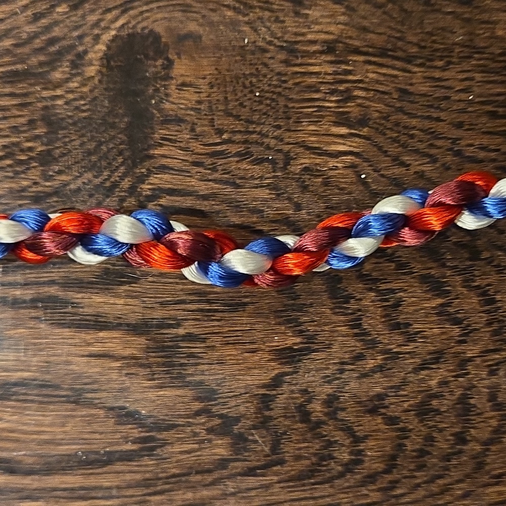 KYCH Red, White, and Blue Braided Bracelet - Picture 2 of 2